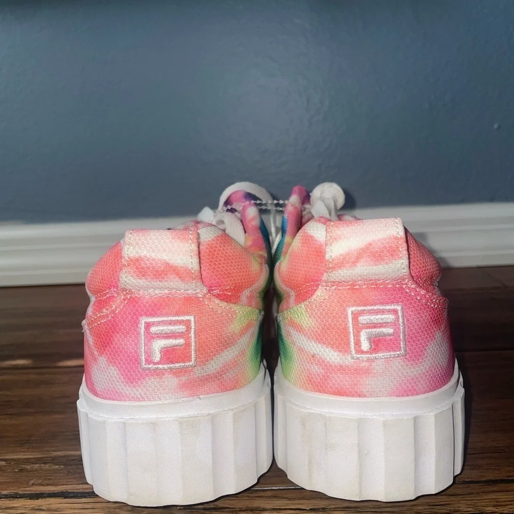 tie dye🌈sneakers Rainbow sneakers platform pride chunky paint splatter sneakers